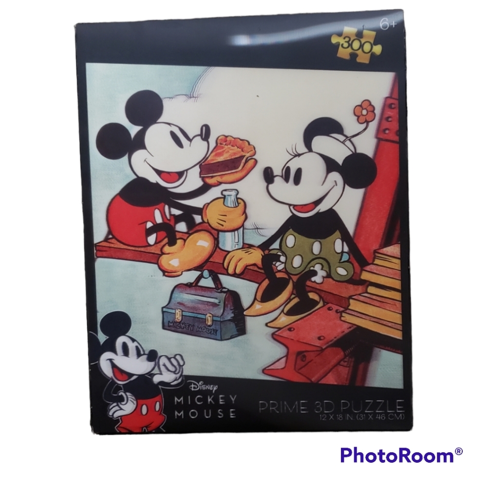DISNEY MICKEY MOUSE 3D PUZZLE PRIME 3D IRON WORKER 300 Pieces NEW 12”X 18”